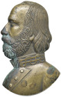 Giuseppe Garibaldi (1807-1882) Bronzo a rilievo da fusione senza data (1860 circa) Per l'unità d'Italia - al generale, patriota, condottiero, scrittor...