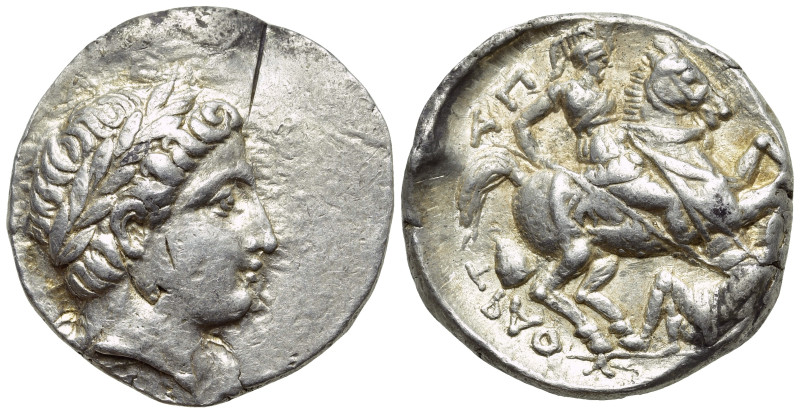 KINGS OF PAEONIA. Patraos (Circa 335-315 BC). Tetradrachm. Astibos or Damastion ...
