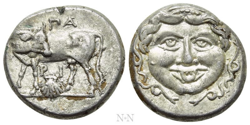 MYSIA. Parion. Fourrèe Hemidrachm (4th century BC). 

Obv: ΠΑ / ΡΙ. 
Bull sta...