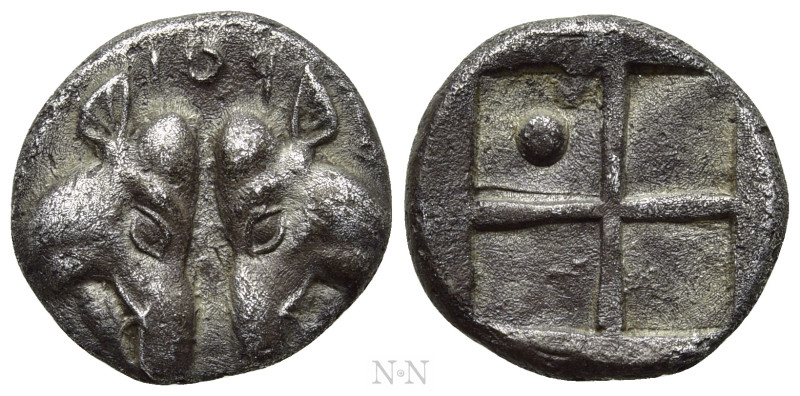 LESBOS. Uncertain. BI 1/6 Stater (Circa 478-460 BC). 

Obv: POI (retrograde). ...