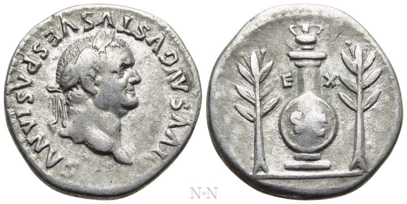 DIVUS VESPASIAN (Died 79). Denarius. Rome. 

Obv: DIVVS AVGVSTVS VESPASIANVS. ...