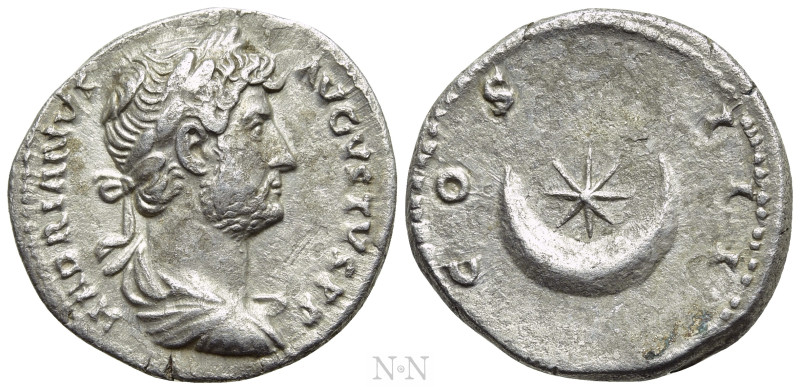 HADRIAN (117-138). Denarius. Rome. 

Obv: HADRIANVS AVGVSTVS P P. 
Laureate, ...