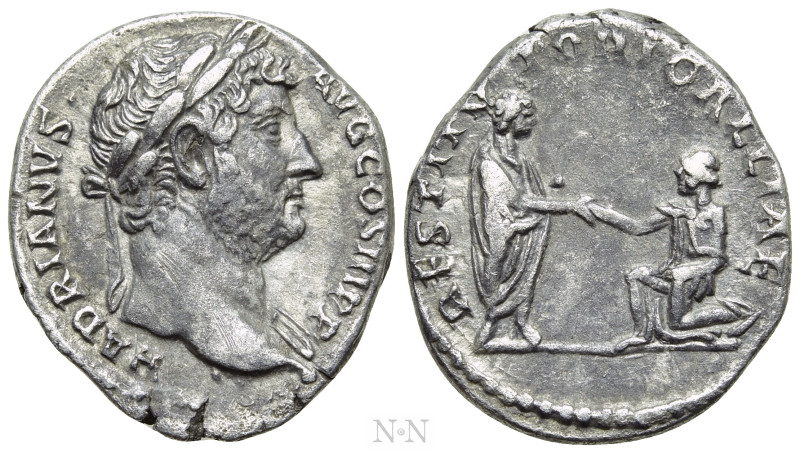 HADRIAN (117-138). Denarius. Rome. "Restitutor Series" issue. 

Obv: HADRIANVS...