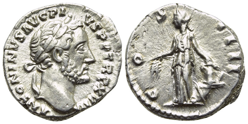 ANTONINUS PIUS (138-161). Denarius. Rome. 

Obv: ANTONINVS AVG PIVS P P TR P X...