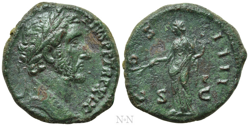 ANTONINUS PIUS (138-161). As. Rome. 

Obv: ANTONINVS AVG PIVS P P TR P XIX. 
...