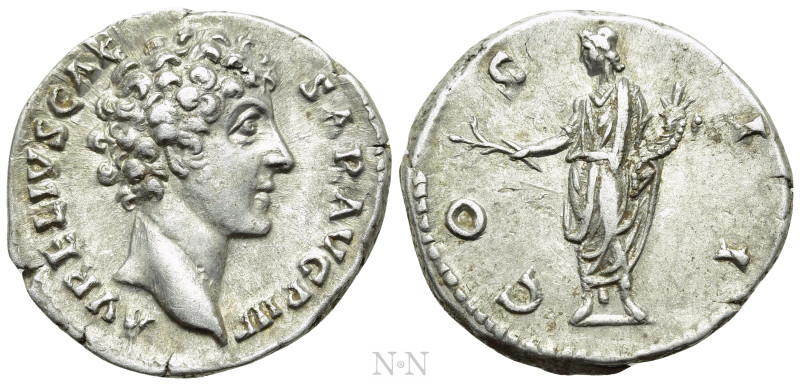 MARCUS AURELIUS (Caesar, 139-161). Denarius. Rome. 

Obv: AVRELIVS CAESAR AVG ...