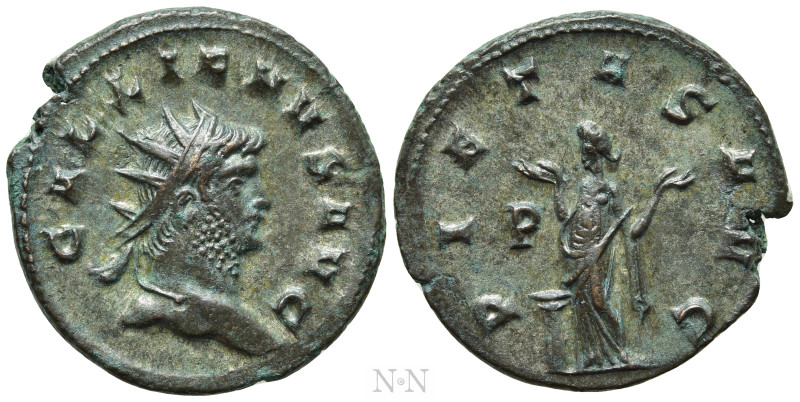 GALLIENUS (253-268). Antoninianus. Mediolanum. 

Obv: GALLIENVS AVG. 
Radiate...