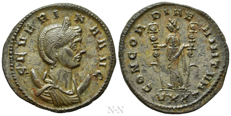 SEVERINA (Augusta, 270-275). Antoninianus. Ticinum. 

Obv: SEVERINA AVG. 
Dia...