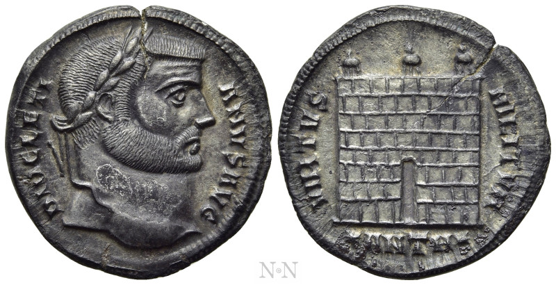 DIOCLETIAN (284-305). Argenteus. Antioch. 

Obv: DIOCLETIANVS AVG. 
Laureate ...