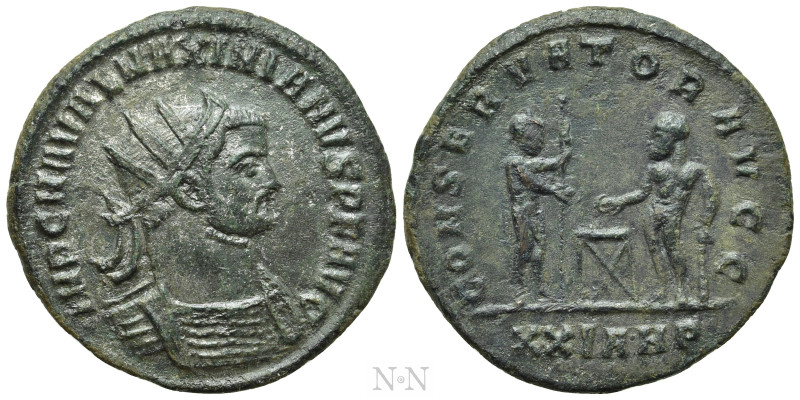 MAXIMIANUS HERCULIUS (First reign, 286-305). Antoninianus. Siscia. 

Obv: IMP ...