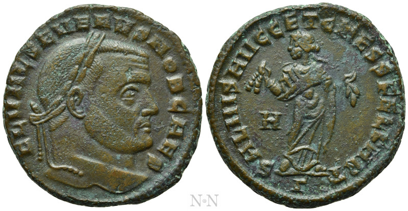SEVERUS II (Caesar, 305-306). Follis. Carthage. 

Obv: FL VAL SEVERVS NOB CAES...