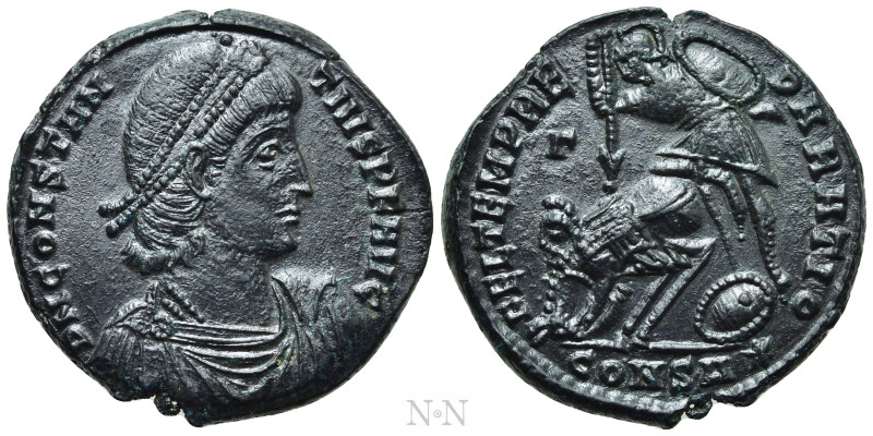 CONSTANTIUS II (337-361). Ae. Constantinople. 

Obv: D N CONSTANTIVS P F AVG. ...