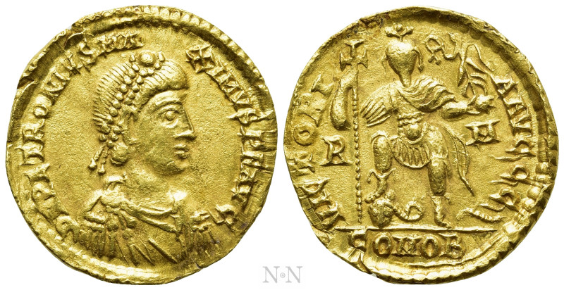 PETRONIUS MAXIMUS (Usurper, 455). GOLD Solidus. Rome. 

Obv: D N PETRONIVS MAX...