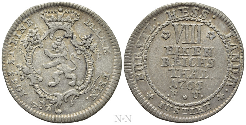 GERMANY. Hesse-Cassel. Friedrich II (1760-1785). 1/5 Taler (1766-FU). 

Obv: 1...