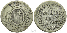 SWITZERLAND. Schwyz. 5 Schilling (1787)