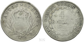 SWITZERLAND. Schwyz. 4 Batzen (1811)