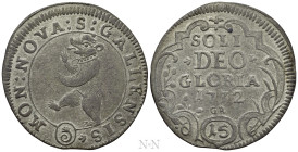 SWITZERLAND. St. Gallen. 15 Kreuzer (1732-GR)