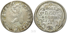 SWITZERLAND. St. Gallen. 15 Kreuzer (1738-GR)