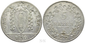 SWITZERLAND. St. Gallen. 5 Batzen (1810-K)