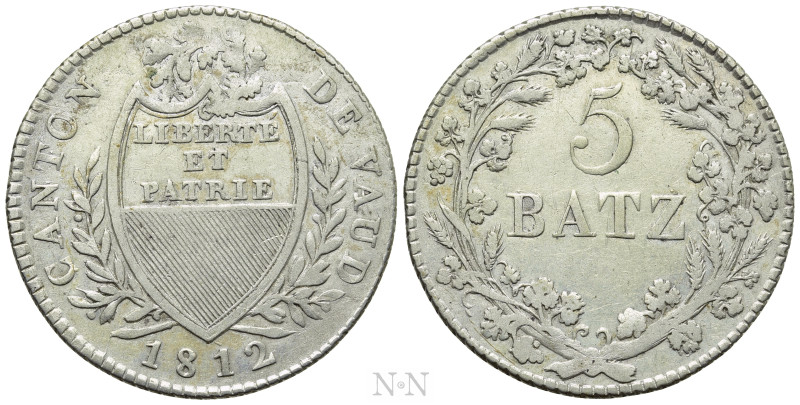 SWITZERLAND. Vaud. 5 Batzen (1812). 

Obv: CANTON DE VAUD / LIBERTE ET PATRIE....