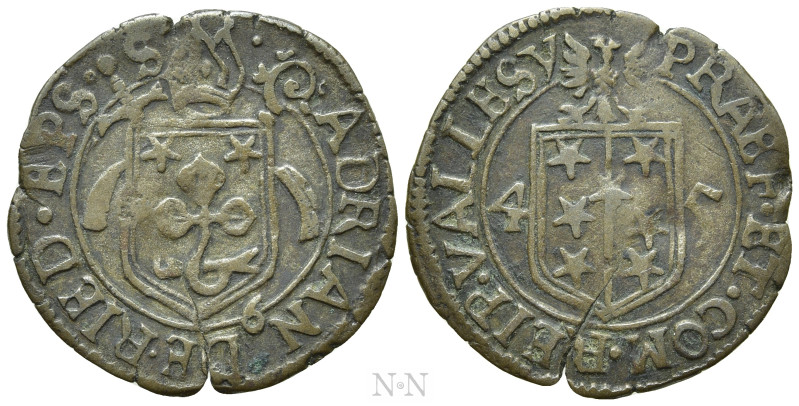 SWITZERLAND. Wallis/Valais. Adrian III of Riedmatten (1640-1646). 1/2 Batzen (16...