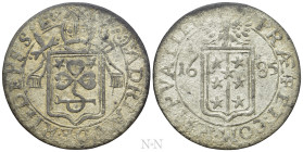 SWITZERLAND. Wallis/Valais. Adrian V of Riedmatten (1672-1701). Batzen (1685)