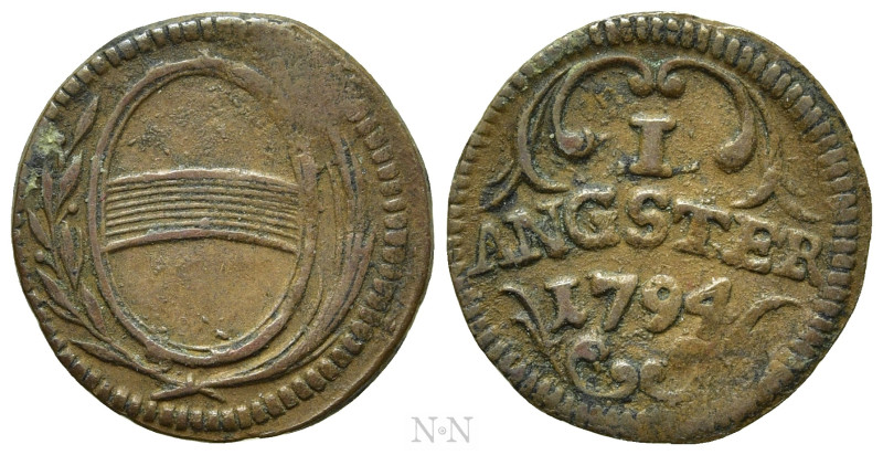 SWITZERLAND. Zug. Angster (1794). 

Obv: Coat of arms.
Rev: I ANGSTER 1794. ...