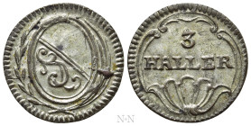 SWITZERLAND. Zürich. 3 Haller (1827-1841)