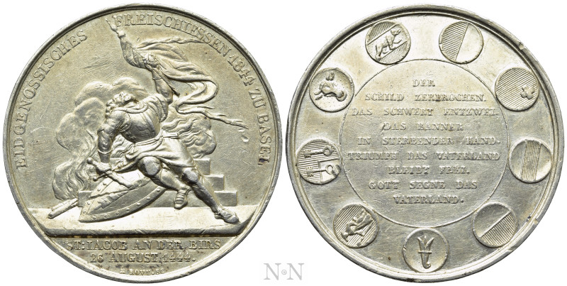 SWITZERLAND. Basel. Silver Shooting Medal (1844). 

Obv: EIDGENOSSISCHES FREIS...