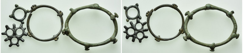 4 Pieces of Celtic Ring Money. 

Obv: .
Rev: .

. 

Condition: See pictur...