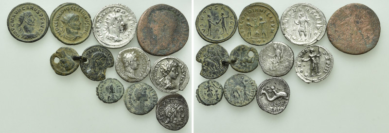 11 Roman Coins. 

Obv: .
Rev: .

. 

Condition: See picture.

Weight: g...