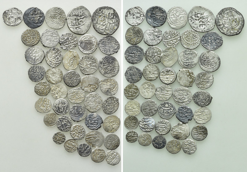 40 Ottoman Coins.

Obv: .
Rev: .

.

Condition: See picture.

Weight: g...