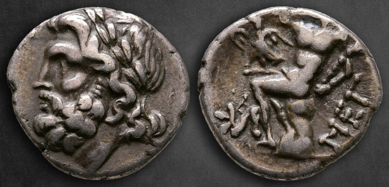 Arkadia. Megalopolis circa 100-80 BC. 
Triobol-Hemidrachm AR

15 mm, 2,42 g
...