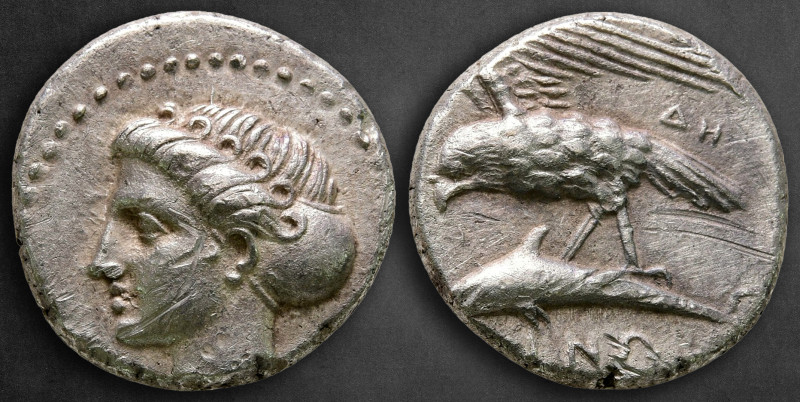 Paphlagonia. Sinope circa 410-300 BC. 
Stater AR

18 mm, 6,03 g

Head of ny...