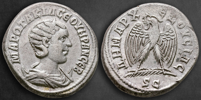 Seleucis and Pieria. Antioch. Otacilia Severa AD 244-249. 
Billon-Tetradrachm
...