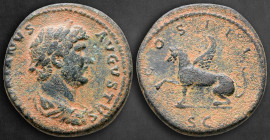 Hadrian AD 117-138. Struck in Rome for circulation in Seleucis and Pieria. As Æ