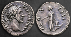 Antoninus Pius AD 138-161. Rome. Denarius AR