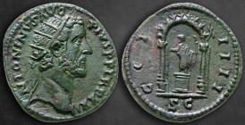 Antoninus Pius AD 138-161. Struck AD 157-158. Rome. Dupondius Æ