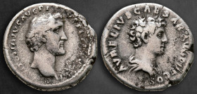 Antoninus Pius with Marcus Aurelius, as Caesar AD 138-161. Rome. Denarius AR