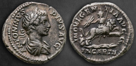 Caracalla AD 198-217. Rome. Denarius AR