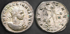 Aurelian AD 270-275. Cyzicus. Antoninianus Æ silvered