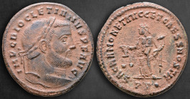 Diocletian AD 284-305. Ticinum. Follis Æ