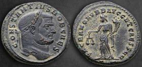 Constantius I Chlorus, as Caesar AD 293-305. Ticinum. Follis Æ