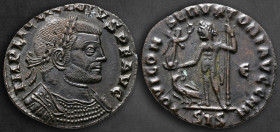 Licinius I AD 308-324. Siscia. Follis Æ