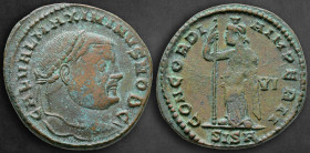 Maximinus II Daia AD 310-313. Siscia. Follis Æ