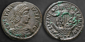 Constantius II AD 337-361. Aquileia. Follis Æ