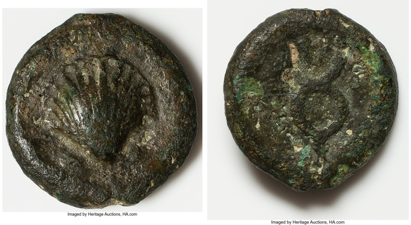 Anonymous (ca. 280 BC). AE aes grave sextans (38mm, 58.20 gm, 5h). Fine. Rome. S...