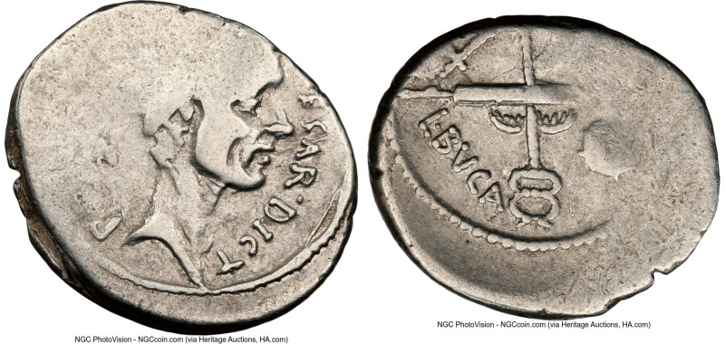 Julius Caesar, as Dictator Perpetuo (ca. February-March 44 BC), with Lucius Aemi...