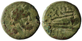 Phoenicia. Arados. Æ Bronze. Obv: laureate head of Zeus right. Rev: galley-ram left. 17mm, 4,79g