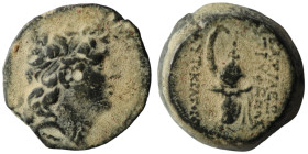 Seleucid Kingdom. Tryphon. (142-138 BC). Bronze Æ. Antioch. artificial sandpatina. 19mm, 7,59g